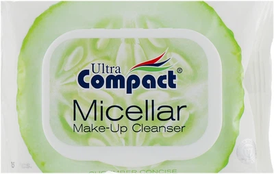Вологі серветки для зняття макіяжу - Ultra Compact Micellar Make-Up Cleanser 25шт (652161-87575)