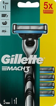 Станок для гоління з 5 змінними касетами - Gillette Mach3 (932449-36129)