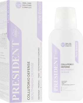 Ополіскувач "Pure Breath", захист від неприємного запаху з рота - PresiDENT 200ml (429911-123228)