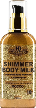 Молочко з шимером для тіла - HD Hollywood Shimmer Body Milk Mocco SPF 10 100ml (942463-21413)