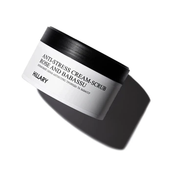 Кремовый скраб-антистресс Роза и бабассу Hillary Anti-stress cream-scrub Rose and Babassu, 200 мл HI-01-059