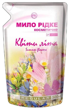 Мыло жидкое REGULAR Цветы лета Дой-пак 500 мл