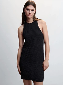 Сукня коротка літня жіноча Mango Alber 47035882-99 L (8445922355463)