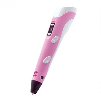 3D ручка с LCD Дисплеем Майнкрафт 3D - PEN-5, розовый