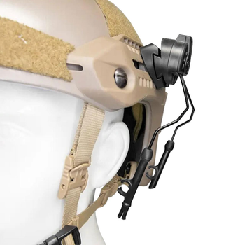 Адаптер Earmor Helmet Rails Adapter M-Lok для кріплення гарнітури на рейки шолома MTEK/FLUX