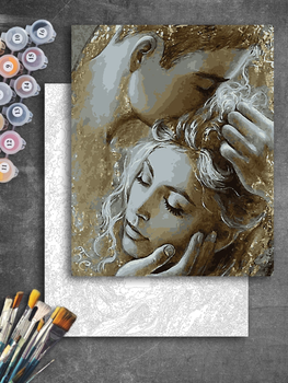 Картина за номерами Золотом Art Millennium Золоте кохання АМ-0461 40X50