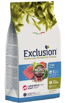 Сухой корм Exclusion Noble Grain Adult Tuna Large Breed с тунцом для взрослых собак крупных пород 12 кг