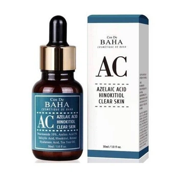 Інтенсивна сироватка для обличчя проти акне Cos De Baha Ac Azelaic Acid Hinokitiol Clear Skin Serum 30 мл
