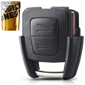 Корпус ключа на 2 кнопки Opel Astra G, Opel Zafira A, Opel Frontera B, Omega A, Opel Vectra C ( БЕЗ МЕСТА ПОД АККУМУЛЯТОР )