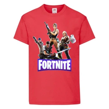 Футболка детская Фортнайт Heroes (Fortnite) красная (FT-01) 116 см