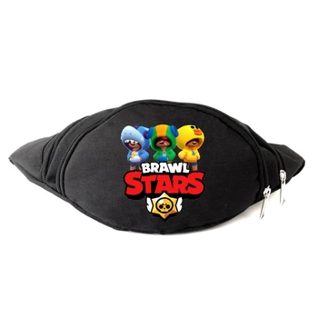 Сумка Бананка на пояс Бравл Старс Brawl Stars (BS-3Heroes-3) Cappuccino Toys черная
