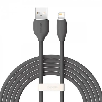 Кабель Baseus Jelly Liquid Silica Gel Fast Charging Data Cable USB to Lightning 2.4A 2m Black