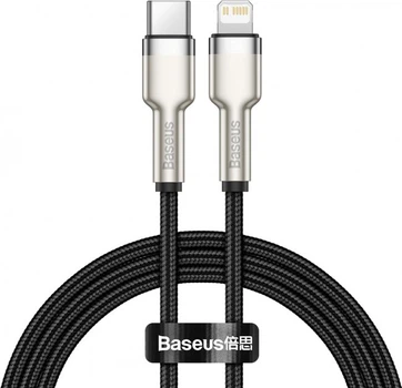 Кабель Baseus Cafule Series Metal Data Cable Type-C to iP PD 20W 1m Black (CATLJK-A01)