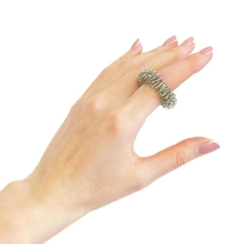 Суджок масажне кільце для пальців №2 (11 мм), кільце Су Джок пружинний масажер для пальців (VS7005847)