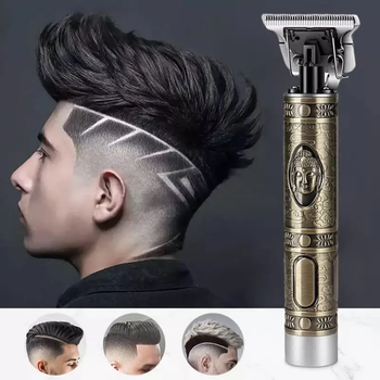 Профессиональная аккумуляторная машинка HAIR CLIPPER WS-T99 для стрижки и окантовки волос Золотой (V3995)