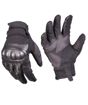 Рукавиці Mil-Tec Шкіряні із захистом L Чорні TACTICAL GLOVES GEN.II LEDER SCHWARZ (12504402-904-L)