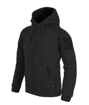Куртка толстовка (Худи) Urban Tactical Hoodie (Fullzip) Lite Helikon-Tex Black 2XL Тактическая мужская
