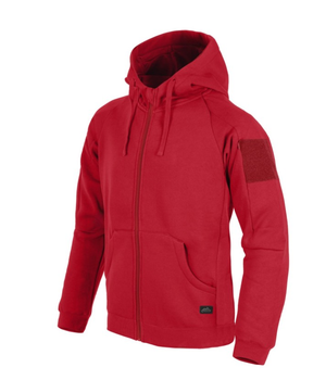 Куртка толстовка (Худи) Urban Tactical Hoodie (Fullzip) Lite Helikon-Tex Red S (Красный) Тактическая мужская