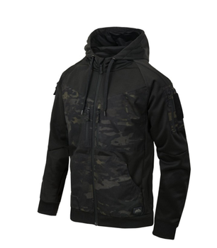 Куртка толстовка (Худи) Rogue Hoodie (Fullzip) Helikon-Tex Black Multicam Black S (Мультикам) Тактическая мужская