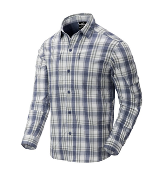 Рубашка (Нейлон) Trip Shirt - Nylon Blend Helikon-Tex Indigo Plaid M Тактическая мужская