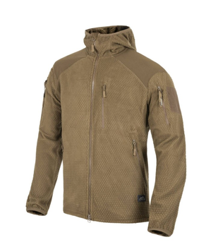 Куртка Alpha Hoodie Jacket - Grid Fleece Helikon-Tex Coyote L Тактическая