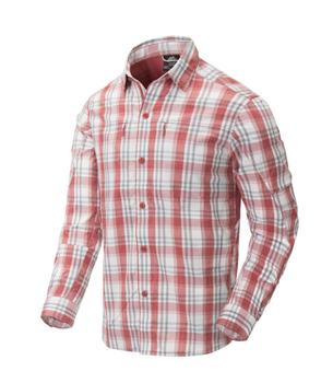 Рубашка (Нейлон) Trip Shirt - Nylon Blend Helikon-Tex Red Plaid XXXL Тактическая мужская