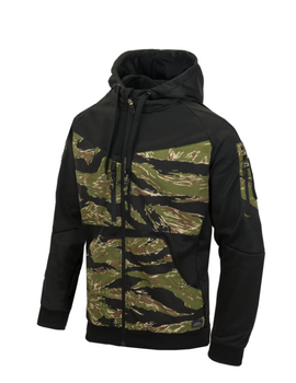 Куртка толстовка (Худи) Rogue Hoodie (Fullzip) Helikon-Tex Black Tiger Stripe XL Тактическая мужская