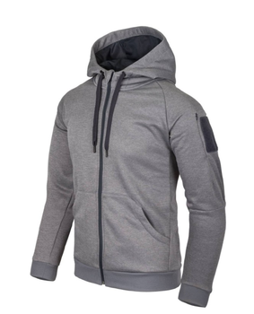 Куртка толстовка (Худи) Urban Tactical Hoodie (Fullzip) Helikon-Tex Grey Melange 3XL Тактическая мужская