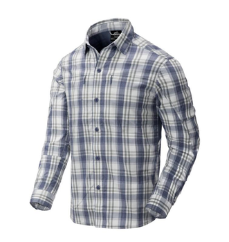 Рубашка (Нейлон) Trip Shirt - Nylon Blend Helikon-Tex Indigo Plaid S Тактическая мужская