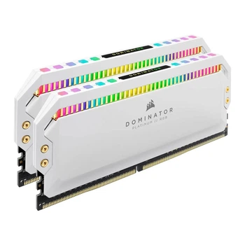 Модуль памяти Corsair DOMINATOR PLATINUM RGB 32GB (2x16GB) DDR5 DRAM 6200MHz C36 White 2x16 ГБ (CMT32GX5M2X6200C36W)