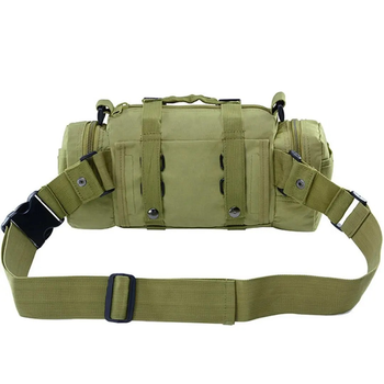 Тактическая штурмовая наплечная сумка Molle M-03G 10л GREEN