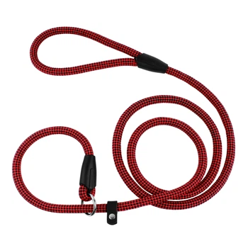 Поводок Удавка Контроллер для Собак Bronzedog Active из Альпинистского Шнура Красный 12 мм 183 см (45363)
