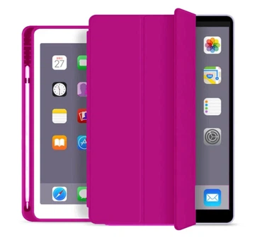 Смарт-чохол CaseFashion з тримачем для стілусу для iPad Air - Hot Pink