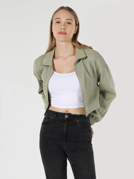 Кардиган в'язаний жіночий Colin's CL1062014OLV S Olive (8683197603531)