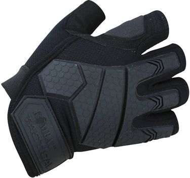 Тактичні рукавички Kombat Alpha Fingerless Tactical Gloves Чорні S (kb-aftg-blk-s)