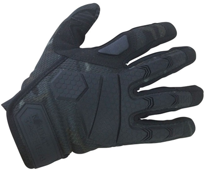 Тактические перчатки Kombat Alpha Tactical Gloves Мультикам Черные M (kb-atg-btpbl-m)