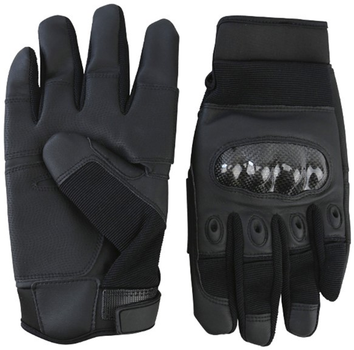 Тактичні рукавички Kombat Predator Tactical Gloves Чорні M-L (kb-ptg-blk-m-l)
