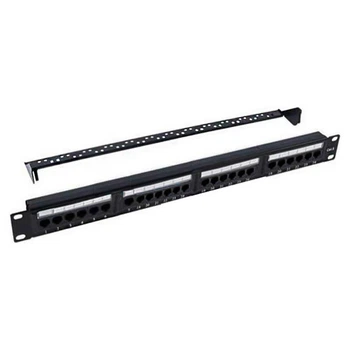 Патч-панель Kingda KD-PP07-UTP-C5e-24P 19"/24xRJ45/UTP/Cat. 5E/1U