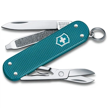 Складаний швейцарський ніж Victorinox Vx06221.242G Classic SD Alox Colors Wild Jungle 5 функцій 58 мм