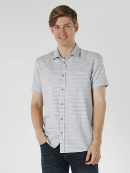 Рубашка хлопковая мужская Colin's CL1061796LBL S Light Blue (8683197578471)