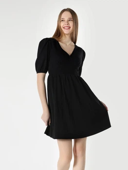 Платье короткое летнее женское Colin's CL1064101BLK XS Black (8683197654380)