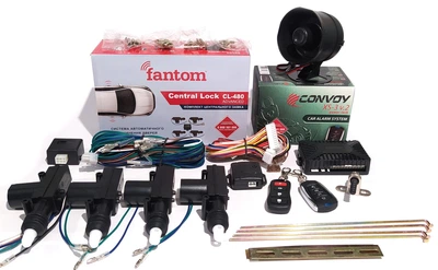 Повний комплект сигналізація Convoy xs-3 та центральні замки Fantom cl-480 + сирена