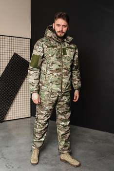 Зимний теплый флисовый костюм куртка и штаны мужской Турция ВСУ (ЗСУ) Мультикам 8965 XL
