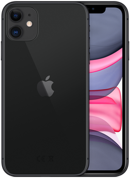 Smartfon Apple iPhone 11 128GB Czarny (MHDH3)