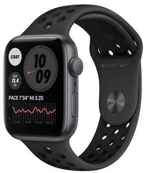 Смарт-годинник Apple Watch SE Nike GPS 44mm Space Gray Aluminum Case with Anthracite/Black Nike Sport Band (MKQ83/MYYK2)