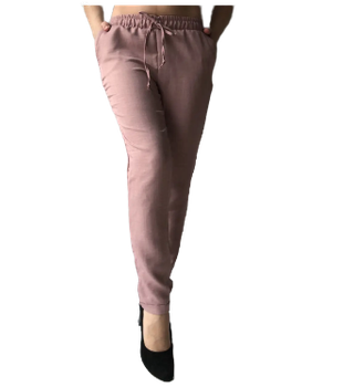 Штани з кишенями Elegance EL14 44 пудра