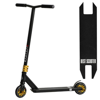 Самокат трюковый двухколесный с алюминиевыми пегами Best Scooter Freestyle Черный вид 2
