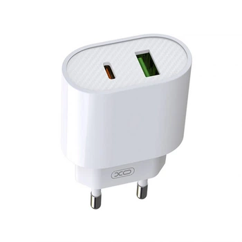 Сетевое зарядное устройство (адаптер) XO L81A PD_20W / QC3.0_3A white