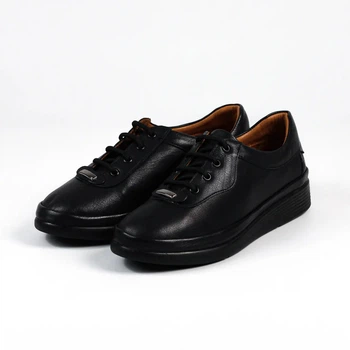 Туфли женские Evromoda 3128702 черные кожа 37