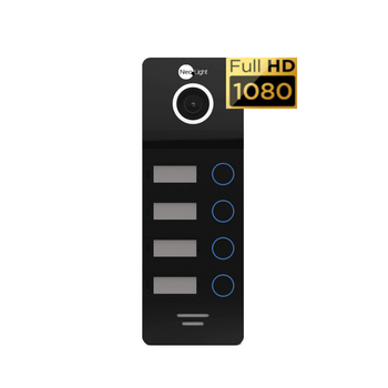 Виклична панель на 4 абонента NEOLIGHT MEGA/4 FHD GRAPHITE